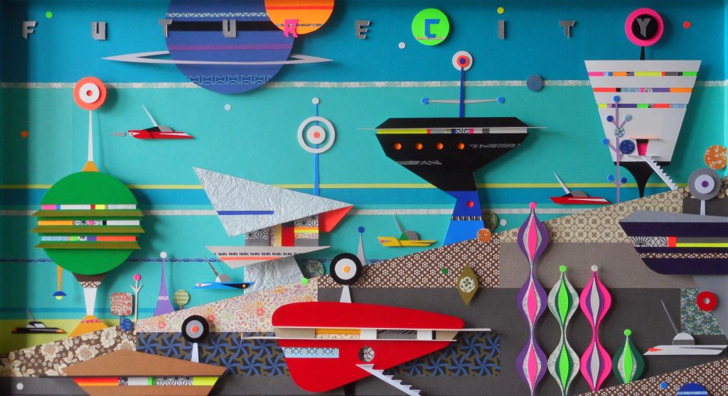 Cuadro Ciudad Futurista